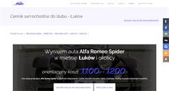 Desktop Screenshot of lukow.auta-doslubu.pl