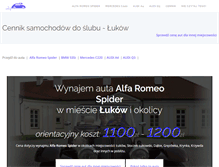 Tablet Screenshot of lukow.auta-doslubu.pl