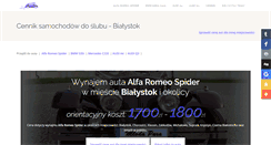 Desktop Screenshot of bialystok.auta-doslubu.pl