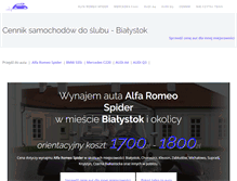 Tablet Screenshot of bialystok.auta-doslubu.pl